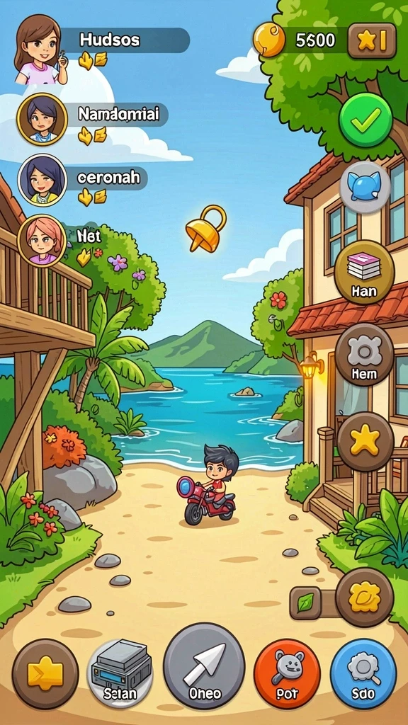 f7f7 - Cuplikan dari level penuh tantangan dan rintangan.